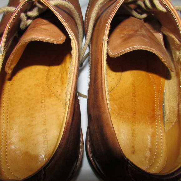 Sandro Moscoloni Tan Leather Oxfords main image 5